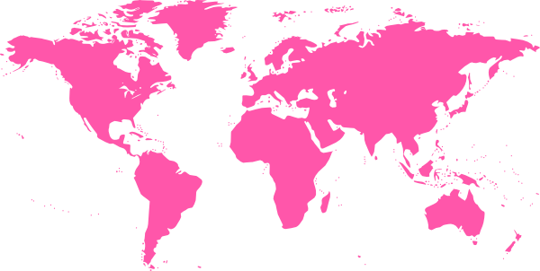 World Map Vector Pink (600x302)