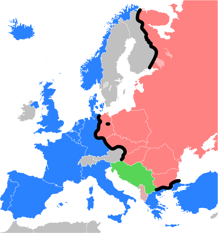 Iron Curtain Map - Iron Curtain Map (1200x1284)
