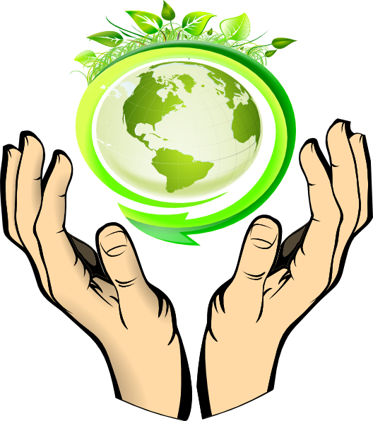 Earth Clip Art - Green Earth 1 Inch / 25mm Pin Button Badge Recycle (528x595)