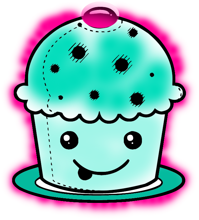 Basa-basi Nya Langsung Aja Ca Nya Alias Clip Art - كب كيك ابيض واسود (800x800)