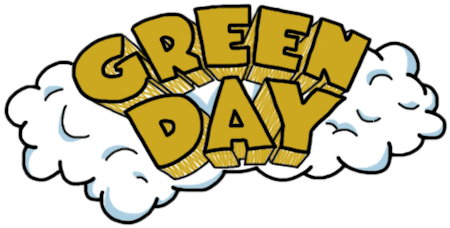 Green Day Clipart Transparent - Green Day Logo (500x283)