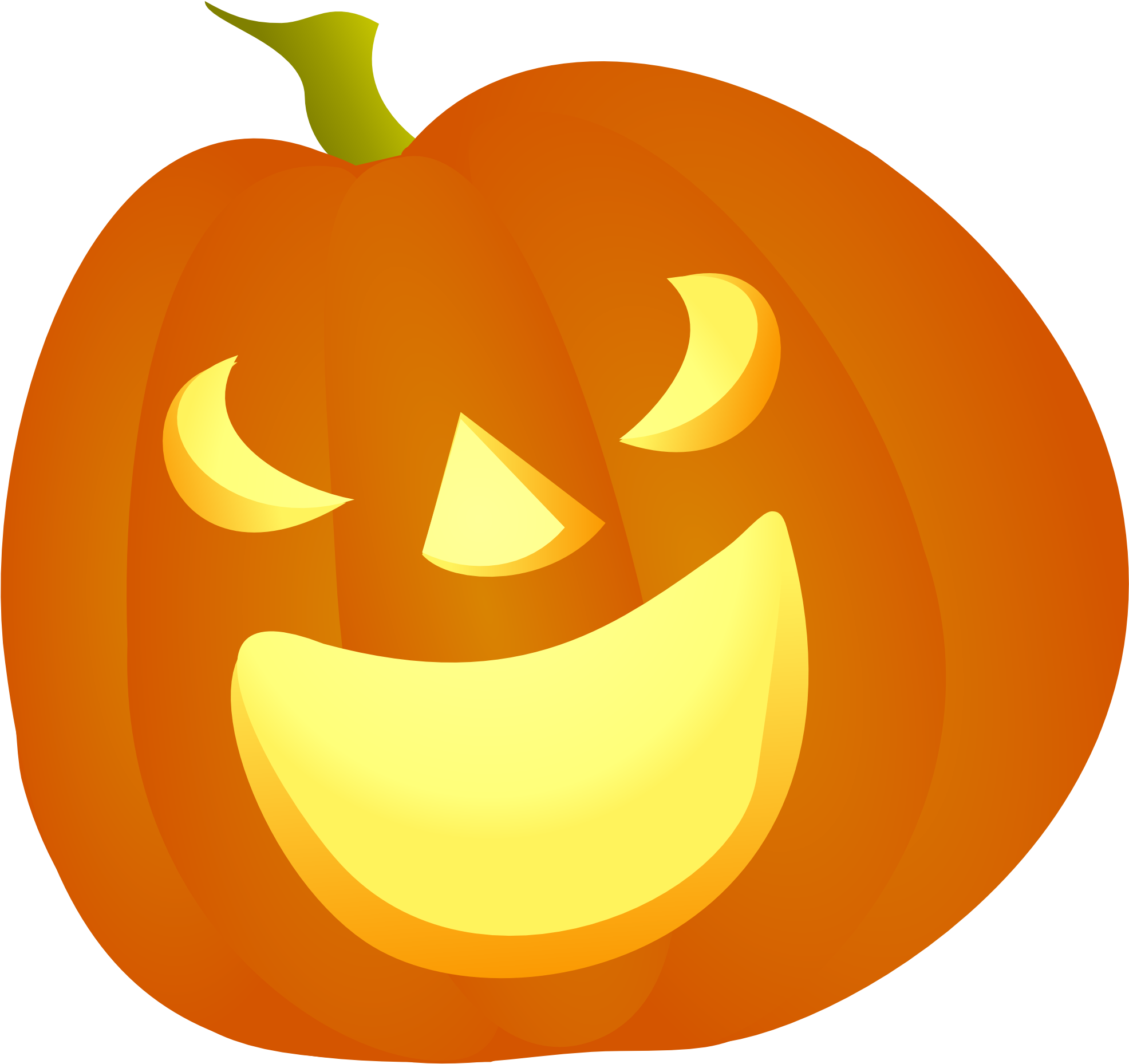Halloween Pumpkins Clip Art - Halloween Pumpkin Clipart (2400x2262)