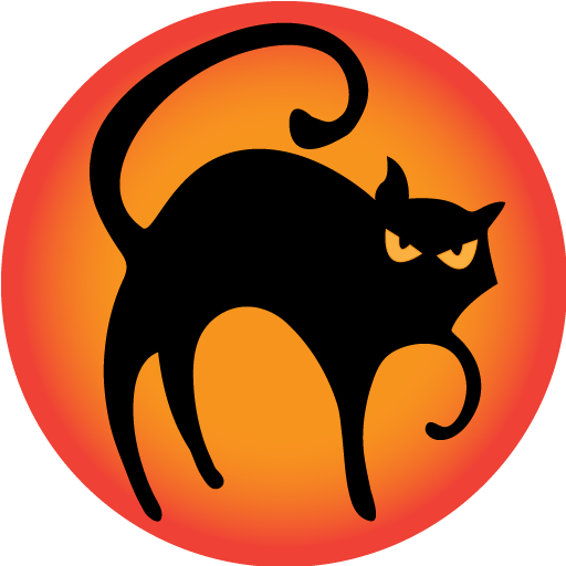 Free Clip Art Of Halloween Cat Clipart - Icons For Halloween (512x512)