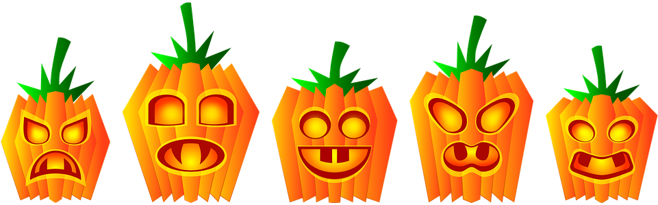 Free To Use Public Domain Pumpkin Clip Art - Jack O Lantern Line Throw Blanket (960x480)