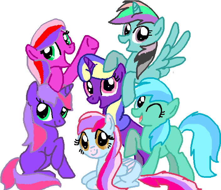 Mane 6 Finished C - Library (813x606)