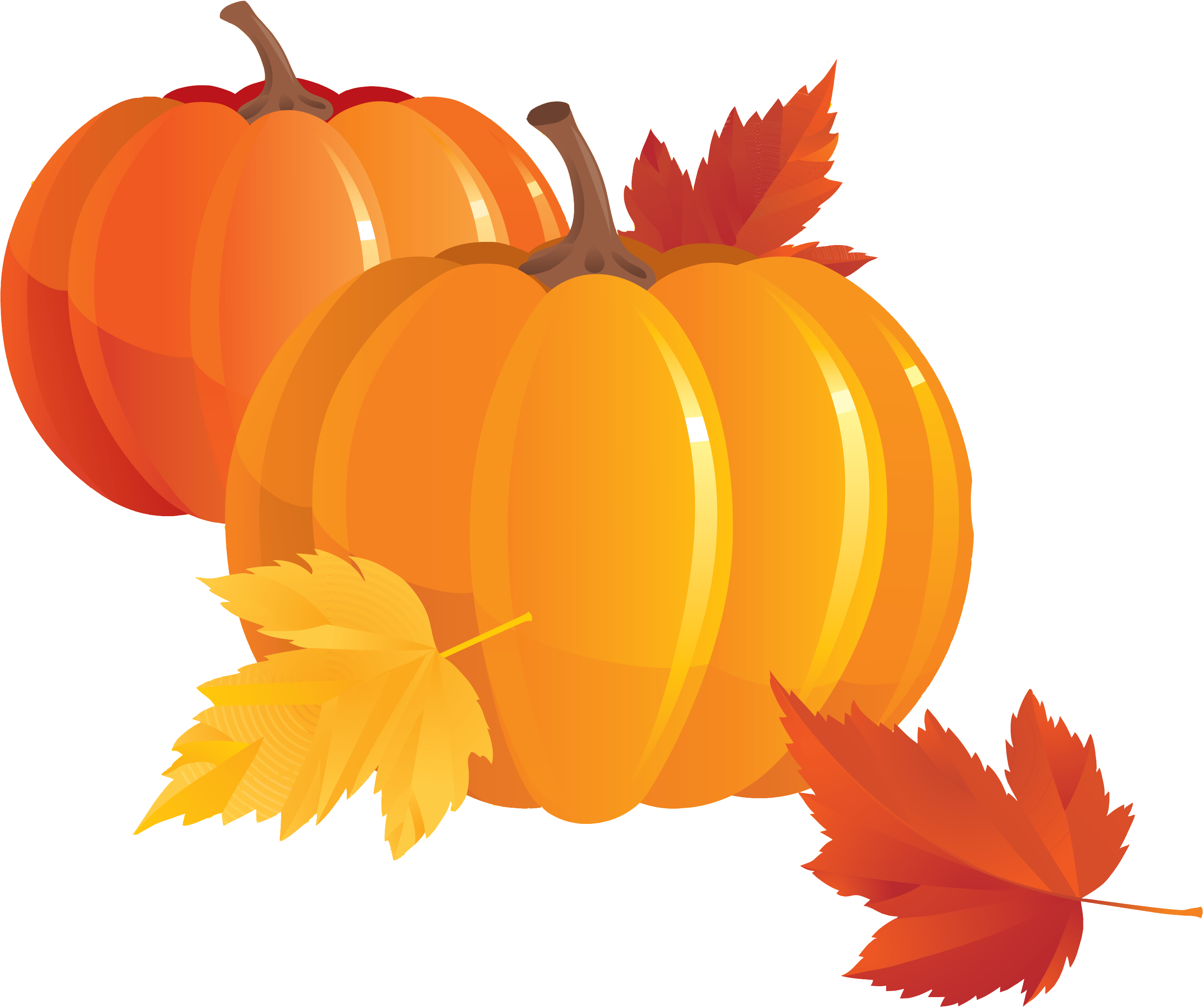Autumn Pumpkins Clip Art (2892x2452)