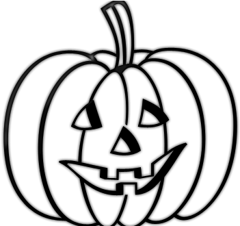 Unlimited Jack O Lantern Outline Clipart Black And - Jack O Lantern Clipart Black And White (512x329)