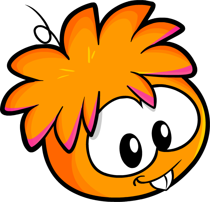Club Penguin Clip Art - Club Penguin Orange Puffle (673x646)