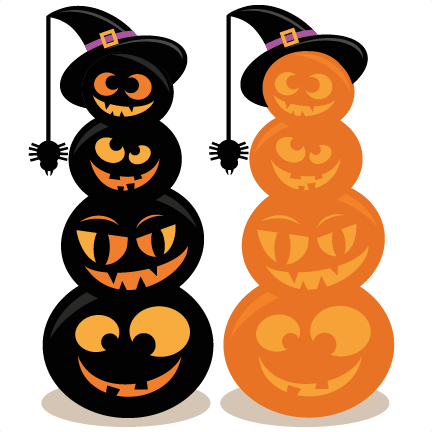 50 Cents Stacked Jack O Lanterns Svg Cut Files Halloween - Jack O Lantern Clipart Free (432x432)