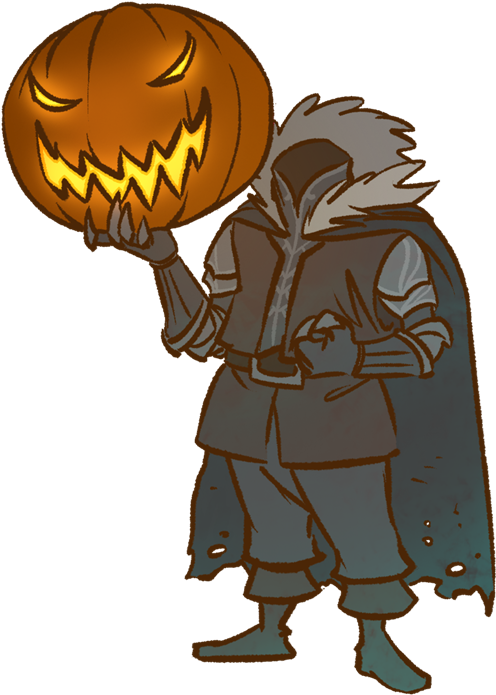 Headless Horseman Clipart Transparent - Halloween Headless Horseman Cartoon (600x745)
