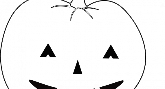 Innovative Jack O Lantern Outline Strange Clip Art - Clip Art (570x310)