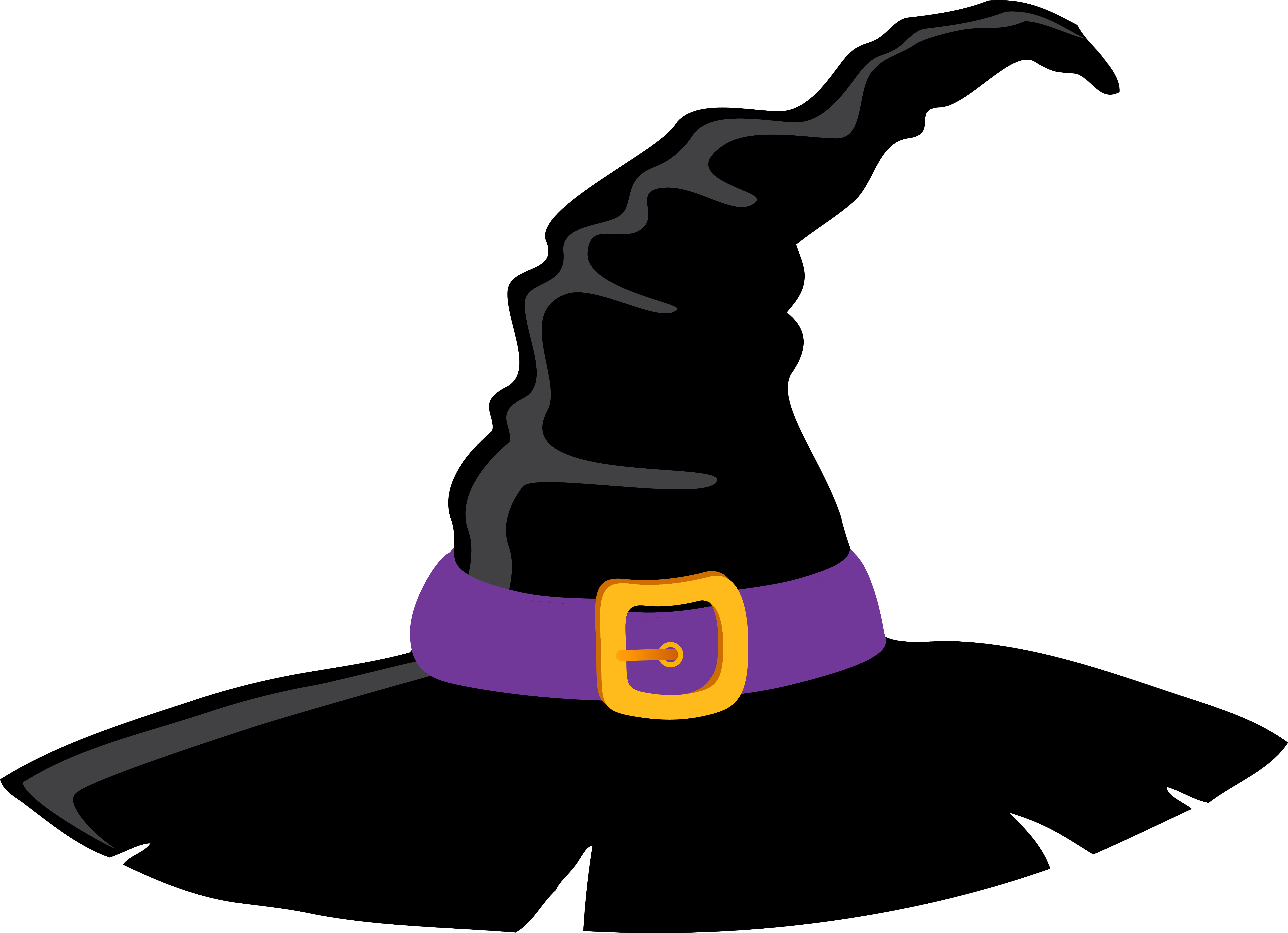 Witch Hat Clipart Border - Witch Hat Png Transparent (6312x4571)