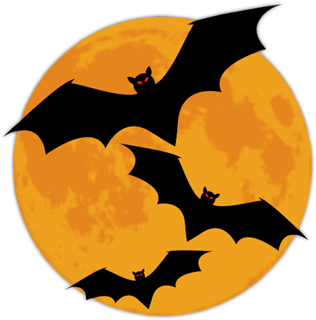 Moon-008 - Halloween Moon Png Clipart (453x458)