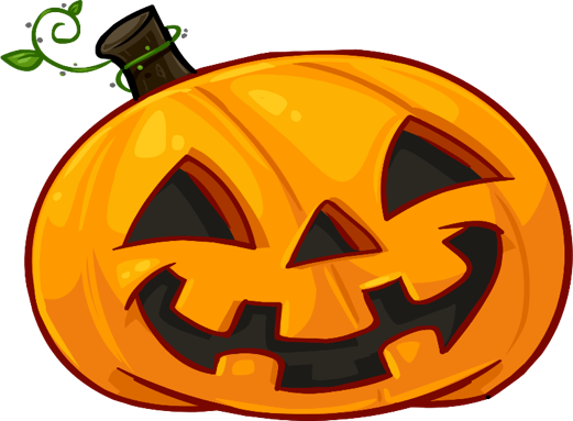 Halloween Pumpkins Clipart - Pumpkin .png (521x383)