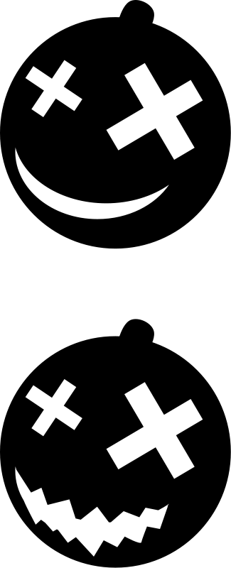 Free Vector Halloween - Black Halloween Pumpkin Silhouette Png (325x800)