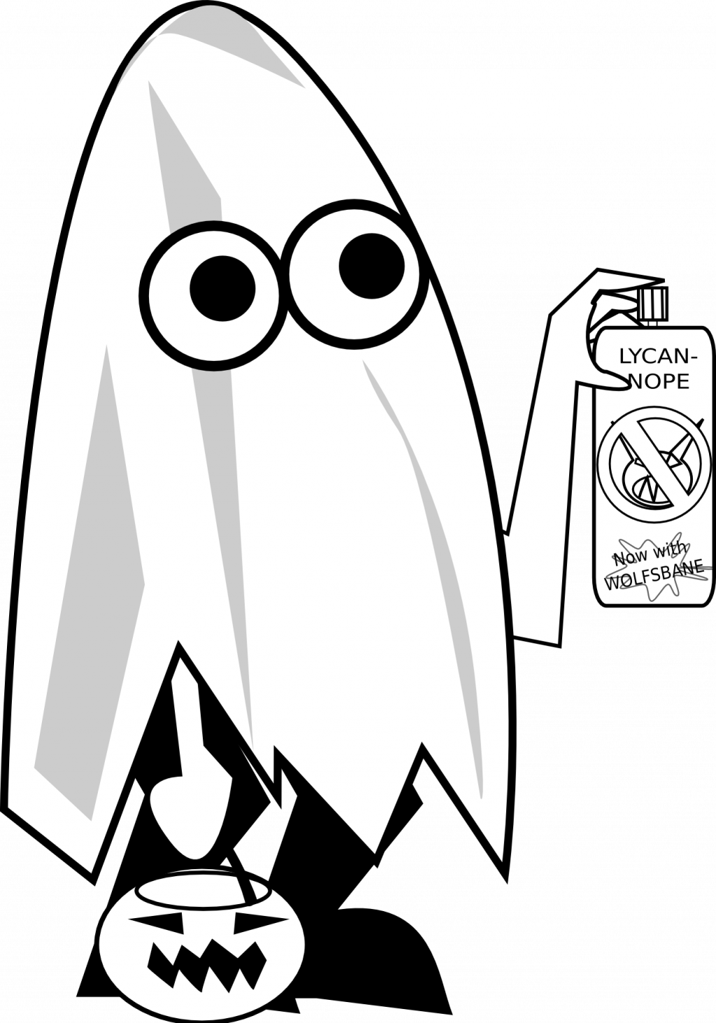Halloween ~ Vintage Black And White Halloween Cliparthalloween - Cute Halloween Clipart Black And White (1024x1463)