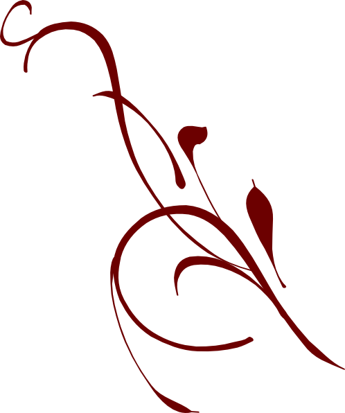 Dark Red Vine Clip Art - Red Vine Png (498x596)