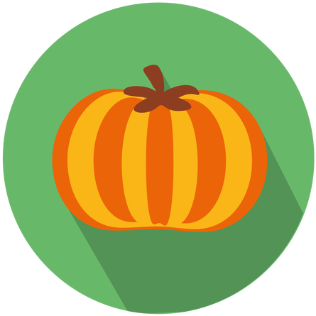 Pumpkin Clipart Circle - Pumpkin Icon Png (512x512)