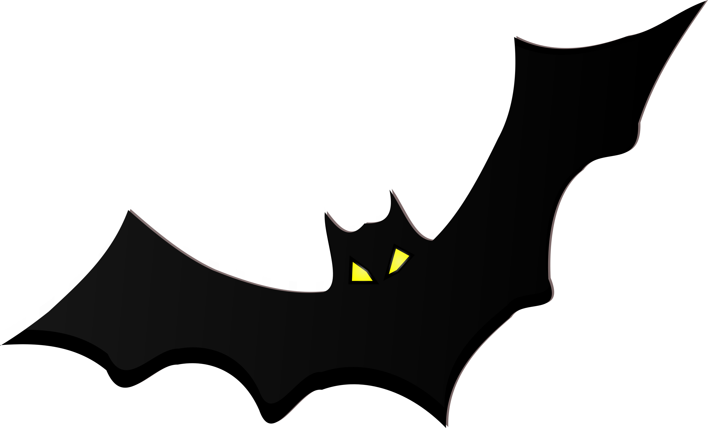 Bat - Halloween Bat Silhouette (2400x1451)