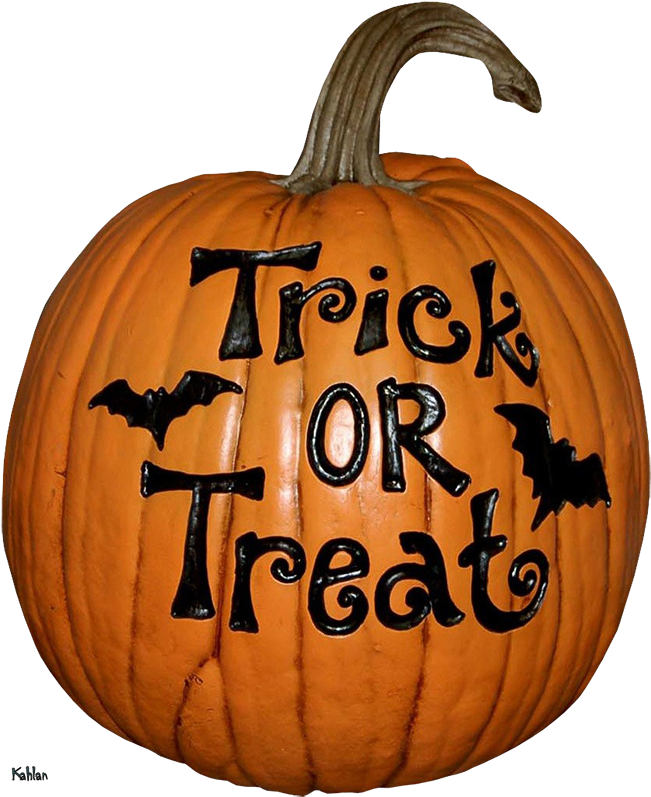 Clip Art - Craft-tex The Pumpkin Patch Trick Or Treat Pumpkin, (666x802)