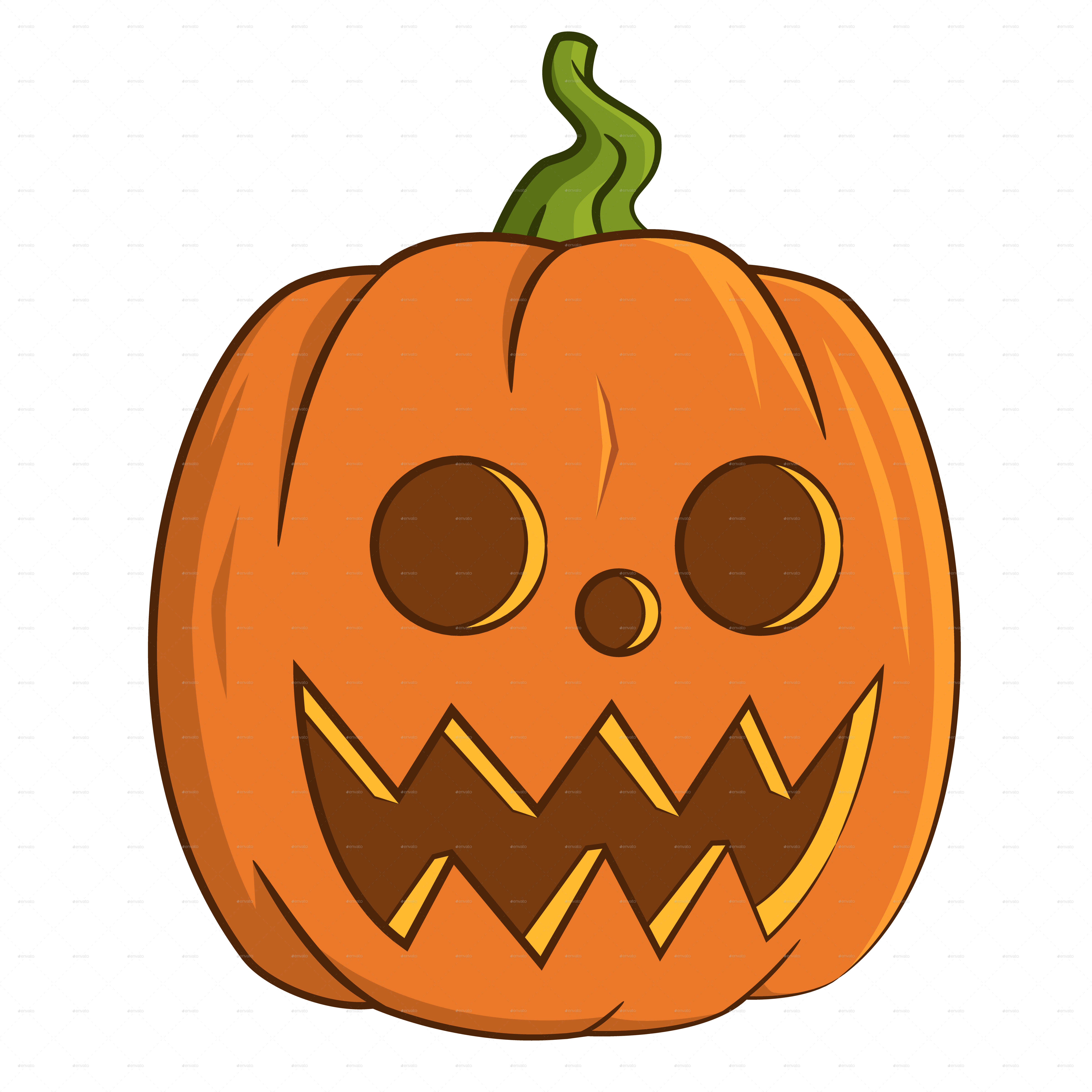 Jack Pumpkin Head - Calabazas Caricatura (6000x6000)