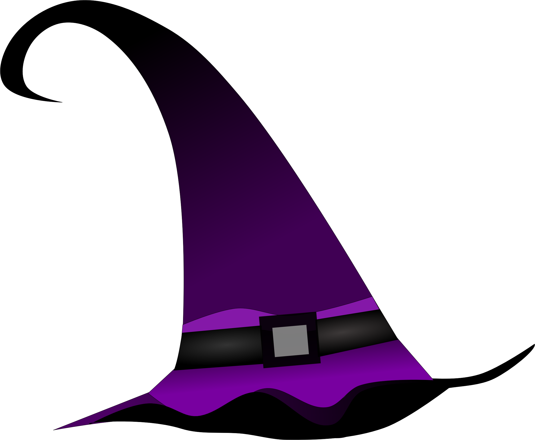 Big Image - Purple Witch Hat Png (2262x1860)