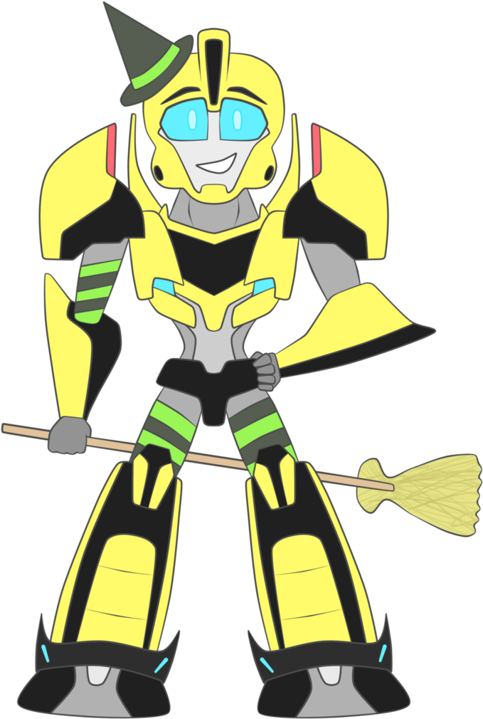 Halloween Witch Bumblebee By Purrv - Witchcraft (752x1063)