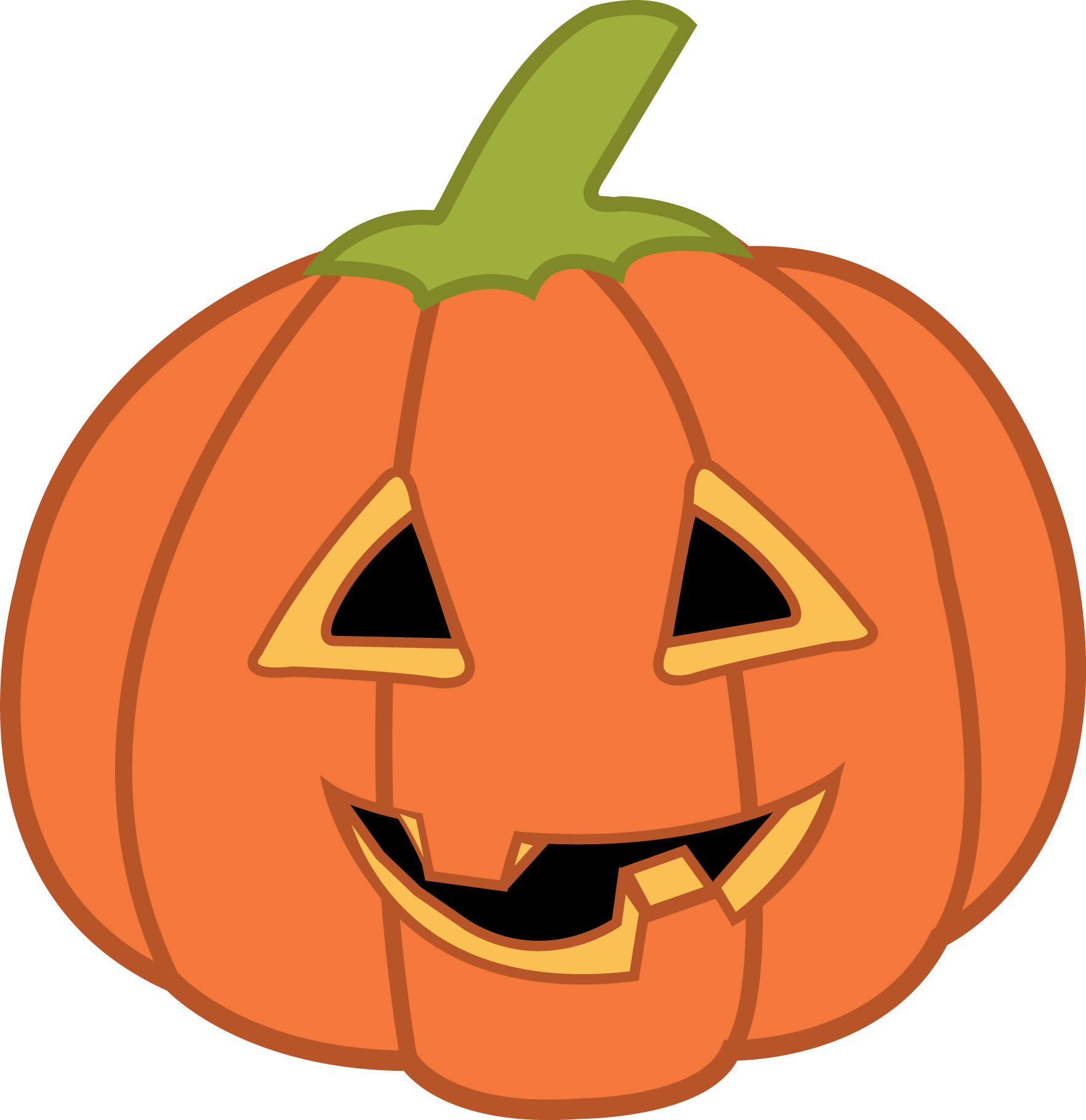Clipart De Calabazas Halloween Ideas Y Material - Halloween Jack O Lantern Clipart (1764x1819)