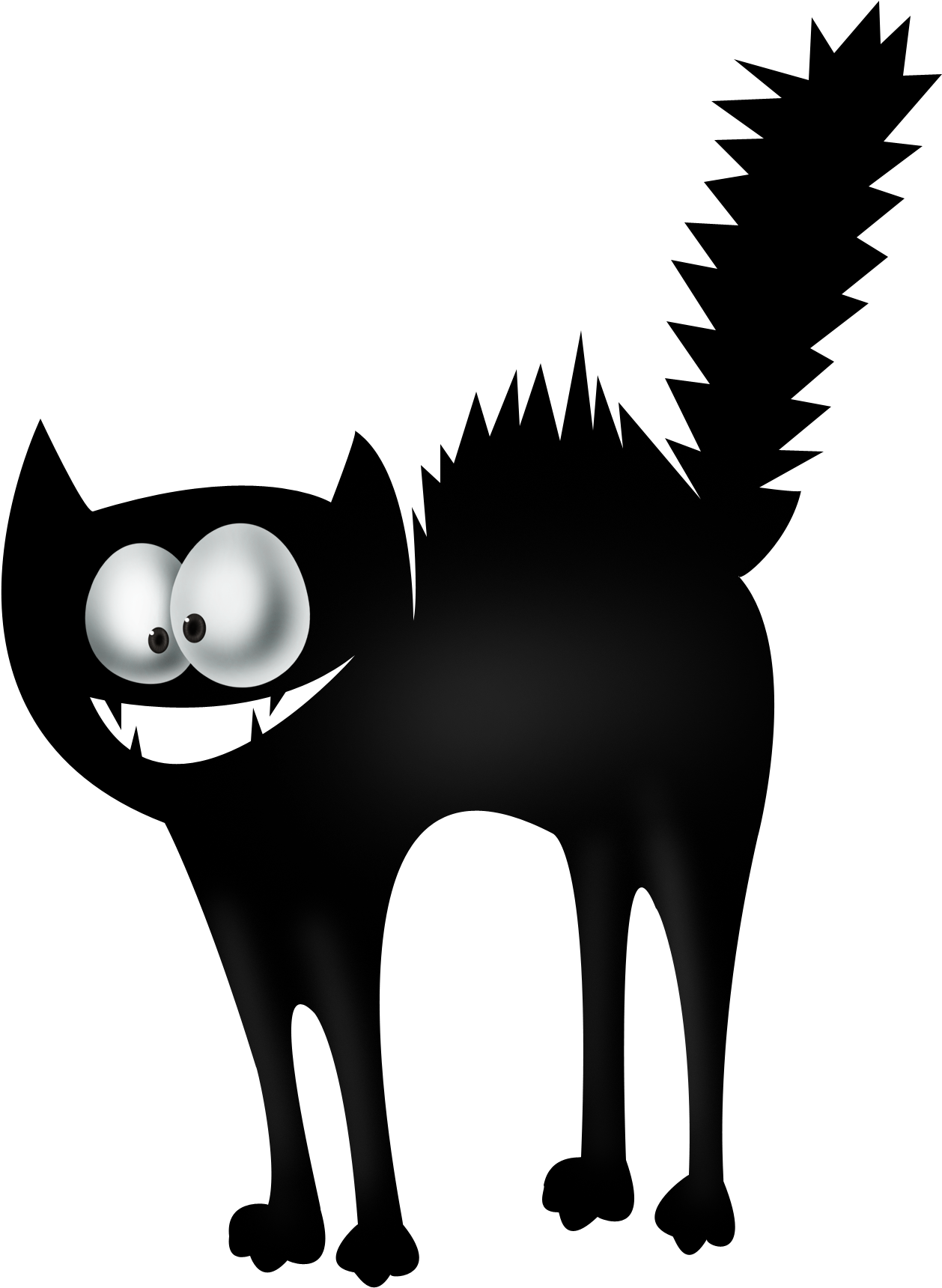 Cat Halloween Drawing Clip Art - Cat Halloween Drawing Clip Art (3600x3600)