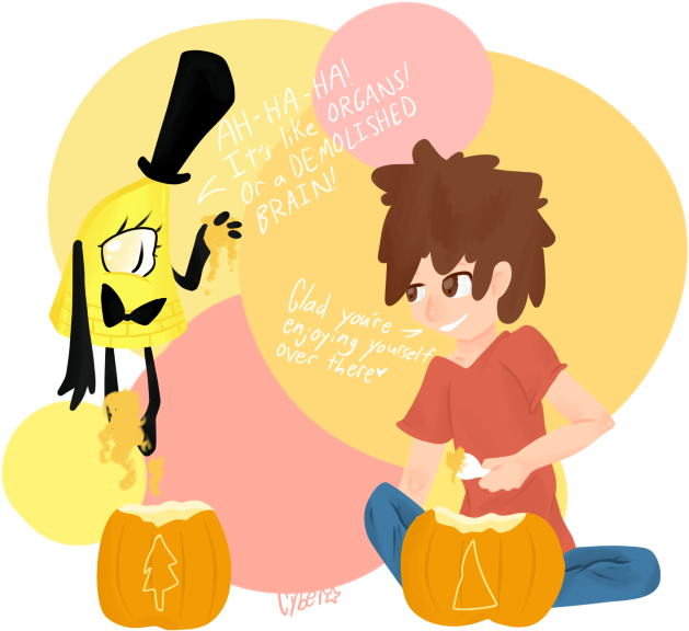 “ Billdip Week Day 6 ~ Carving Pumpkins I Refuse To - Cartoon (680x650)