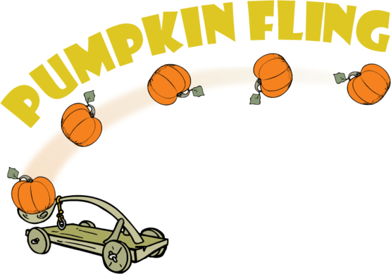 Pumpkin Catapult Clipart (555x389)