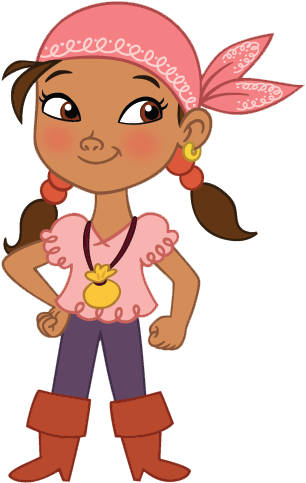Jake And Neverland Pirates Izzy Clipart - Jake And The Neverland Pirates (325x495)