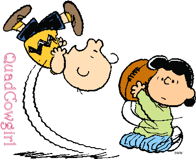 Peanut Character Thanksgiving Clip Art - Charlie Brown Kicking Football (403x350)