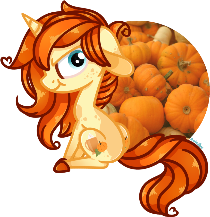 [mlp] Pumpkin Spice By Amberpone - Cartoon (893x894)