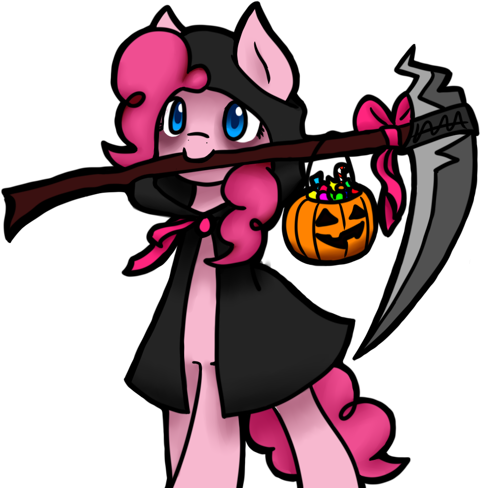 Jadekettu, Candy, Clothes, Costume, Grim Reaper, Nightmare - Mlp Pinkie Pie Reaper (1024x1024)