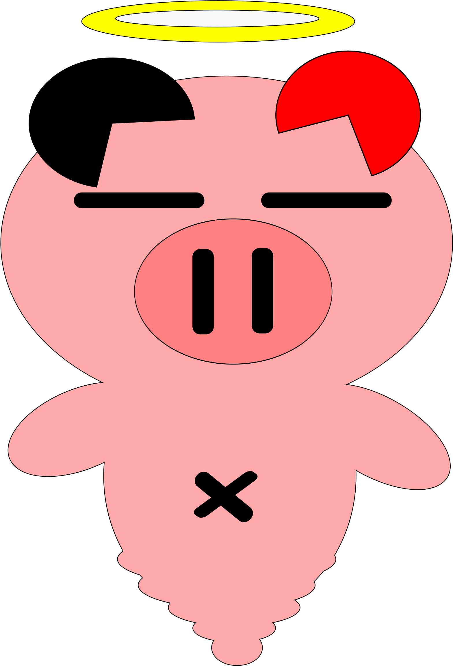 Ghost Pig - Piggy Ghost (1697x2400)