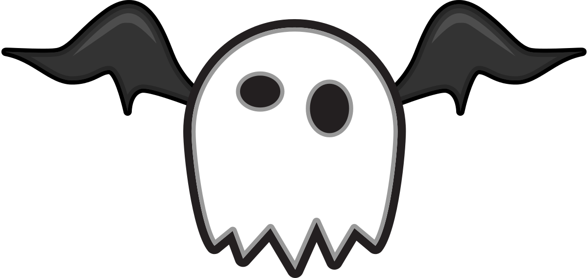 Cartoon Monsters Clipart By Studiofibonacci - Cartoon Ghost (1200x567)