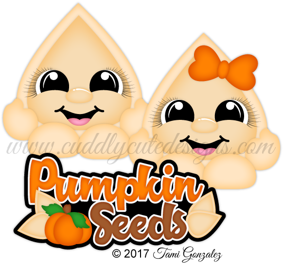 Pumpkin Seed Cuties - Cartoon (600x600)