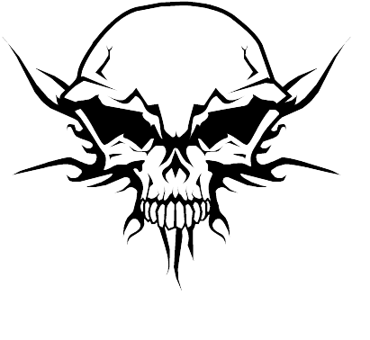 Hijab Tutorial Evil Skull Face Halloween Makeup 480 - Red Skull Logo Png (430x431)