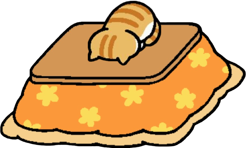 Pumpkin Faceplanting On The Kotatsu For Anon - Neko Atsume Jeeves And Sapphire (920x788)