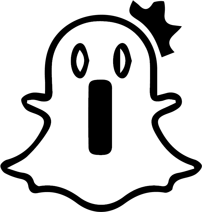 The Harm Of Living With - Snapchat Ghost With Heart Eyes (833x833)