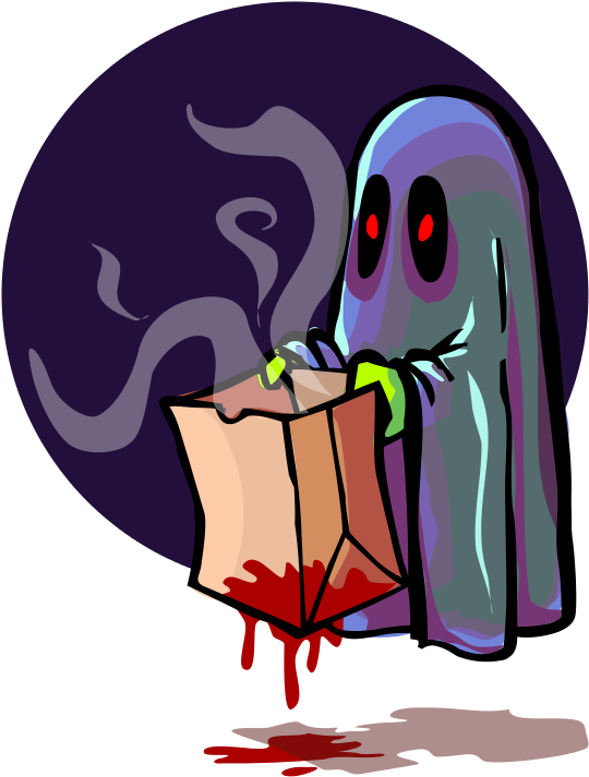 Free Scary Ghost Trick Or Treating - Ghost Trick Or Treating (756x800)