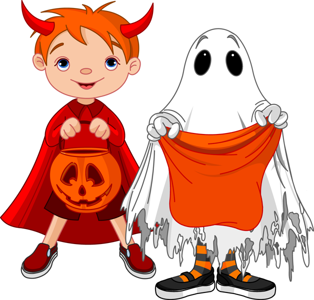 Hood Clipart Ghost - Trick-or-treat Ornament (round) (628x600)