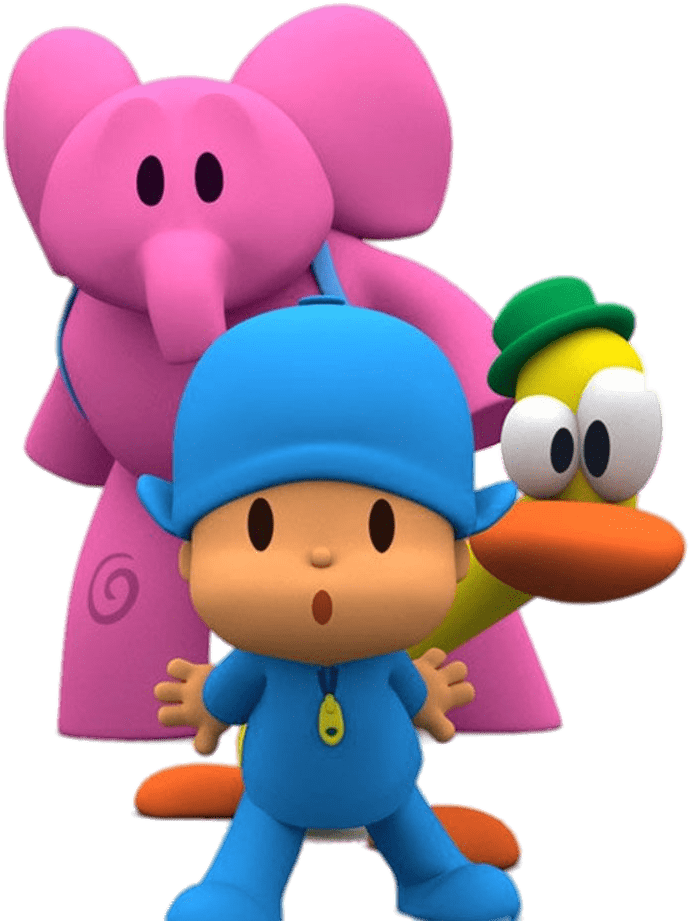 Pocoyo, Elly And Pato - Pocoyo Png Hd (1280x960)