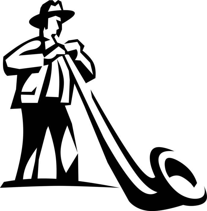 Vector Illustration Of Alphorn Or Alpenhorn Alpine - Alphorn Clipart (687x700)