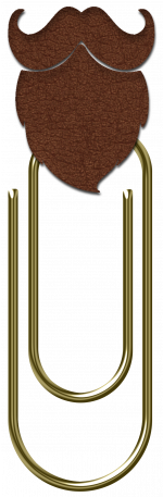 Father's Day Hipster Style Paper Clip With Hipster - Father's Day Hipster Style Paper Clip With Hipster (456x456)