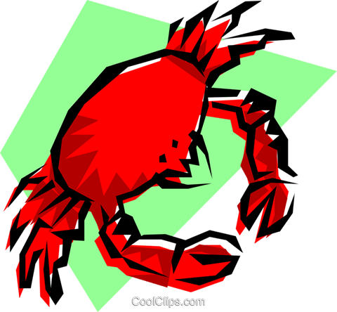 Crabs Royalty Free Vector Clip Art Illustration - Illustration (480x444)
