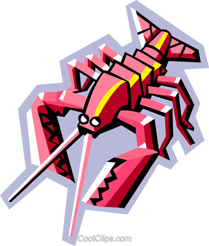 Stylized Crab Royalty Free Vector Clip Art Illustration - Graphic Design (407x480)