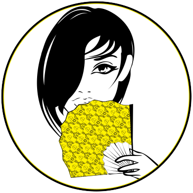 Fan Resting On Lips - Fan Resting On Lips (390x390)