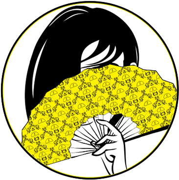 Hiding Eyes Behind Open Fan - Hiding Eyes Behind Open Fan (390x390)